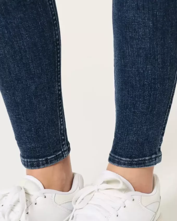 Super Skinny Jeans mit hohem Bund und mittlerer Waschung Super Skinny Jeans mit hohem Bund und mittlerer Waschung