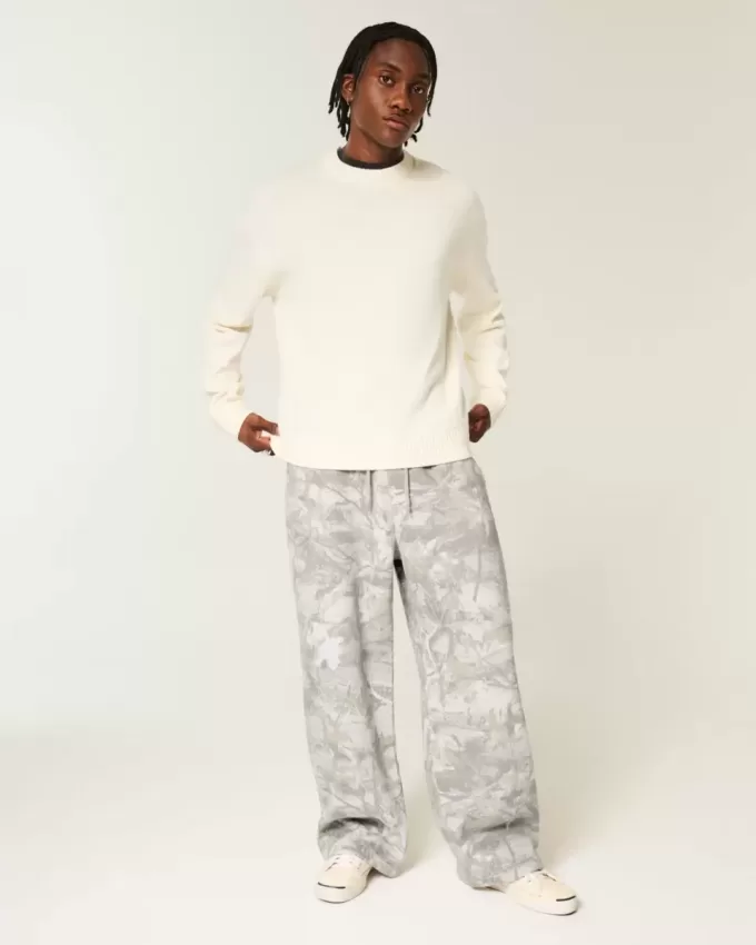 Superweite Jogginghose mit Camouflage-Muster Superweite Jogginghose mit Camouflage-Muster