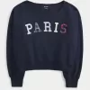 Sweatshirt mit Mini-Paris-Grafik Sweatshirt mit Mini-Paris-Grafik