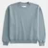 Sweatshirt mit Rundhalsausschnitt und kastigem Logo Sweatshirt mit Rundhalsausschnitt und kastigem Logo