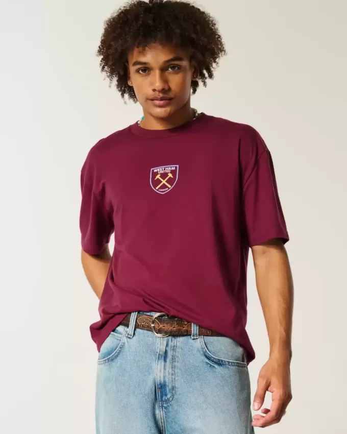 T-Shirt mit Grafik des West Ham United Football Club T-Shirt mit Grafik des West Ham United Football Club