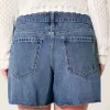 Tief sitzende Baggy-Jeansshorts in dunkler Waschung, 5 Zoll Tief sitzende Baggy-Jeansshorts in dunkler Waschung, 5 Zoll