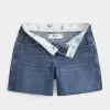 Tief sitzende Baggy-Jeansshorts in dunkler Waschung, 5 Zoll Tief sitzende Baggy-Jeansshorts in dunkler Waschung, 5 Zoll