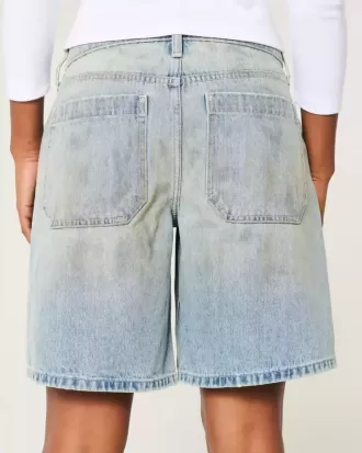 Tief sitzende getönte Baggy-Jeans in Schlammwaschung