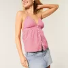 Tief sitzender Mini-Jeansrock mit Sternstickerei
