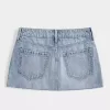 Tief sitzender Mini-Jeansrock mit Sternstickerei