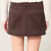 Tief sitzender Mini-Skort aus Twill Tief sitzender Mini-Skort aus Twill