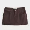 Tief sitzender Mini-Skort aus Twill Tief sitzender Mini-Skort aus Twill