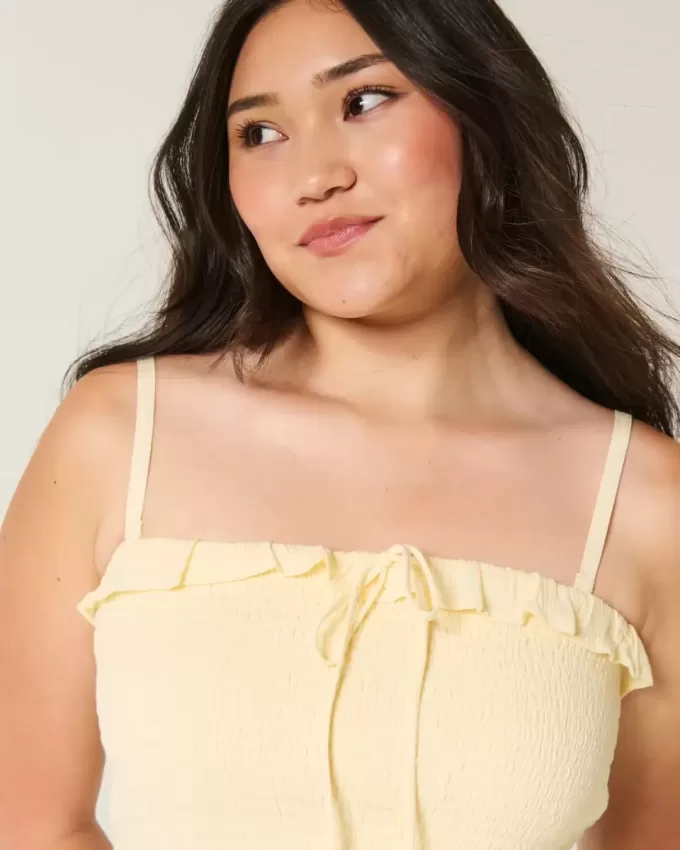 Trägerloses, gesmoktes Maxikleid Trägerloses, gesmoktes Maxikleid