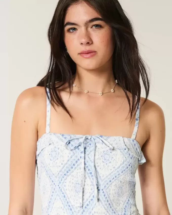 Trägerloses, gesmoktes Maxikleid Trägerloses, gesmoktes Maxikleid