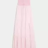 Trägerloses Maxikleid im Häkel-Stil-Mix Trägerloses Maxikleid im Häkel-Stil-Mix