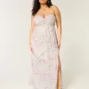 Trägerloses Maxikleid mit Twist-Brust Trägerloses Maxikleid mit Twist-Brust