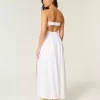 Trägerloses Maxikleid mit Twist-Brust Trägerloses Maxikleid mit Twist-Brust