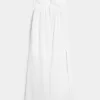 Trägerloses Midikleid mit Twist-Brust und Ösen Trägerloses Midikleid mit Twist-Brust und Ösen