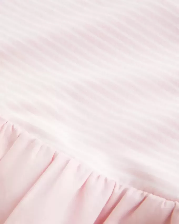 Trägerloses Minikleid aus Strickgewebe mit tiefer Taille Trägerloses Minikleid aus Strickgewebe mit tiefer Taille
