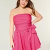 Trägerloses Minikleid mit Schleife Trägerloses Minikleid mit Schleife