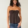 Trägerloses, tailliertes Babydoll-Oberteil Trägerloses, tailliertes Babydoll-Oberteil