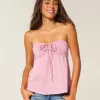Trägerloses, tailliertes Babydoll-Oberteil Trägerloses, tailliertes Babydoll-Oberteil