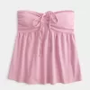 Trägerloses, tailliertes Babydoll-Oberteil Trägerloses, tailliertes Babydoll-Oberteil