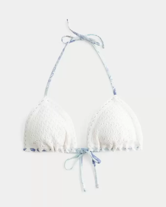 Triangel-Bikinioberteil im Häkel-Stil Triangel-Bikinioberteil im Häkel-Stil