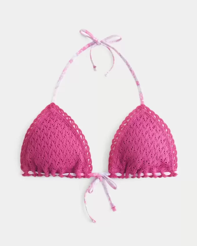Triangel-Bikinioberteil im Häkel-Stil Triangel-Bikinioberteil im Häkel-Stil