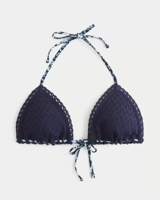 Triangel-Bikinioberteil im Häkel-Stil Triangel-Bikinioberteil im Häkel-Stil