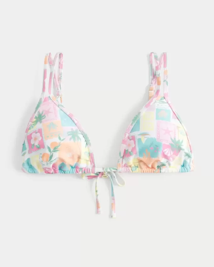 Triangel-Bikinioberteil mit Doppelträgern Triangel-Bikinioberteil mit Doppelträgern