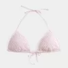 Triangel-Bikinioberteil mit Pailletten im Häkel-Stil Triangel-Bikinioberteil mit Pailletten im Häkel-Stil