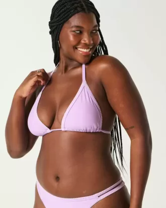 Triangel-Bikinioberteil mit Stickerei