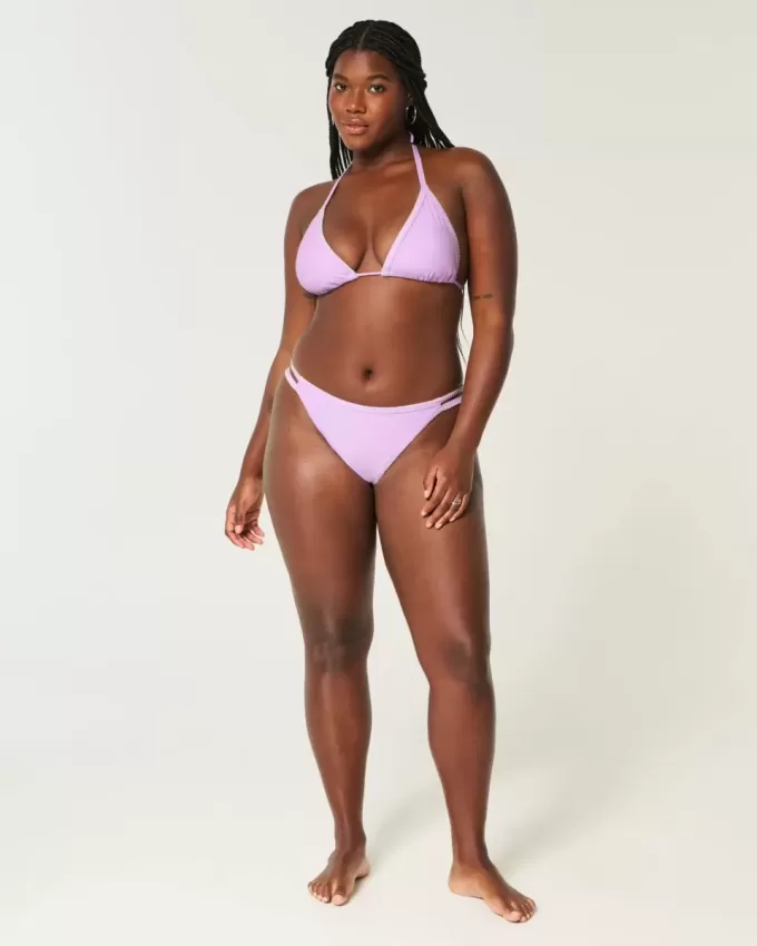 Triangel-Bikinioberteil mit Stickerei