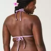Triangel-Bikinioberteil mit Stickerei
