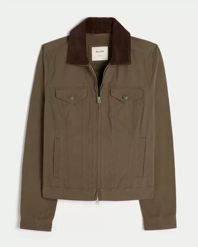 Twill-Reißverschlussjacke Twill-Reißverschlussjacke