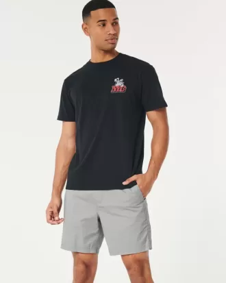 Twill-Schlupfshorts 7″