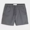 Twill-Shorts zum Überziehen bis zur Mitte des Oberschenkels Twill-Shorts zum Überziehen bis zur Mitte des Oberschenkels