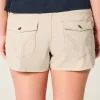 Ultra Low Rise Khaki Twill Mini Shorts Ultra Low Rise Khaki Twill Mini Shorts