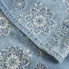 Ultra Low Rise Schlagjeans mit heller Waschung und Blumenstickerei Ultra Low Rise Schlagjeans mit heller Waschung und Blumenstickerei
