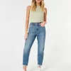 Ultrahoch geschnittene Mom-Jeans in dunkler Waschung Ultrahoch geschnittene Mom-Jeans in dunkler Waschung