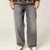 Verwaschene graue Skater-Baggy-Jeans Verwaschene graue Skater-Baggy-Jeans