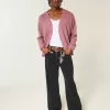 Verwaschene schwarze Baggy-Bootcut-Jeans Verwaschene schwarze Baggy-Bootcut-Jeans