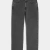 Verwaschene schwarze, lockere Jeans Verwaschene schwarze, lockere Jeans