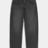 Verwaschene schwarze Skater-Baggy-Jeans Verwaschene schwarze Skater-Baggy-Jeans