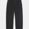 Verwaschene schwarze Skater-Baggy-Jeans Verwaschene schwarze Skater-Baggy-Jeans