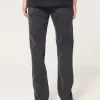 Verwaschene schwarze Slim Straight Jeans Verwaschene schwarze Slim Straight Jeans
