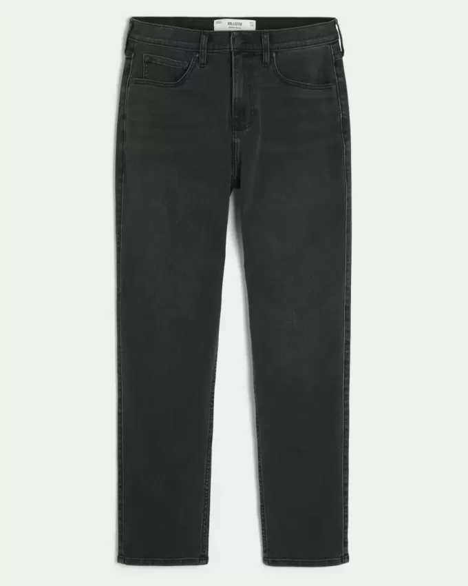 Verwaschene schwarze, sportliche Skinny-Jeans Verwaschene schwarze, sportliche Skinny-Jeans