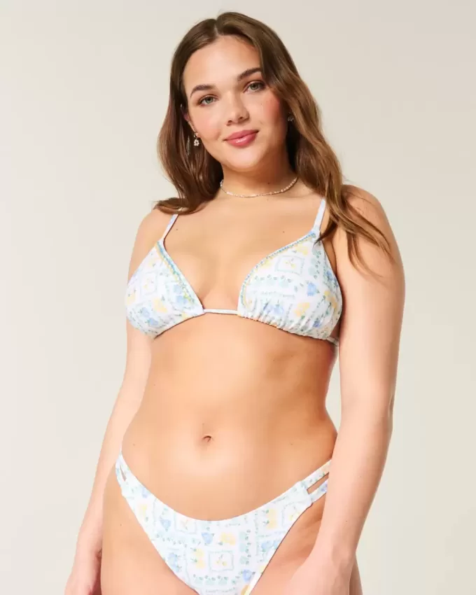 Verziertes Triangel-Bikinioberteil Verziertes Triangel-Bikinioberteil