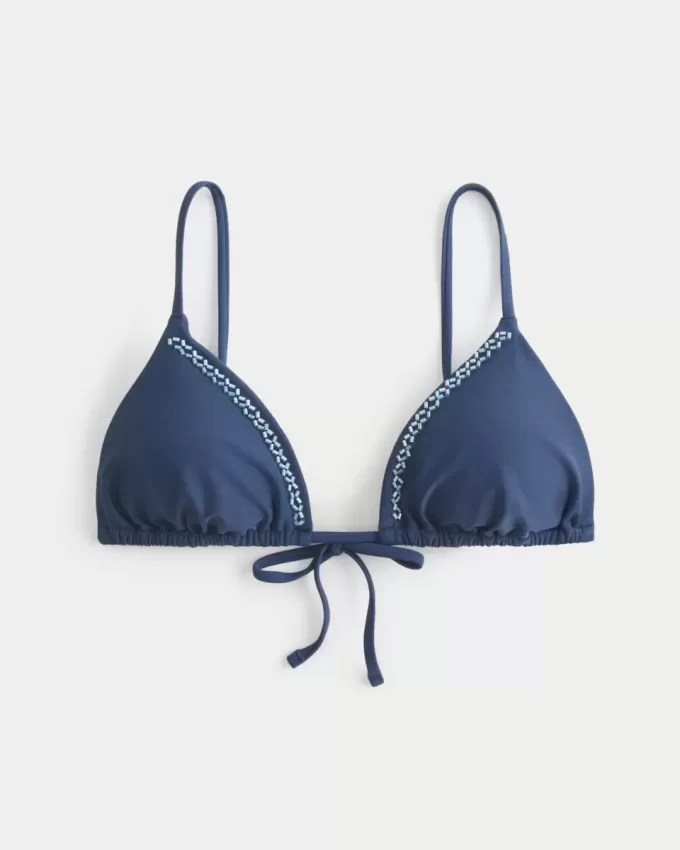 Verziertes Triangel-Bikinioberteil Verziertes Triangel-Bikinioberteil