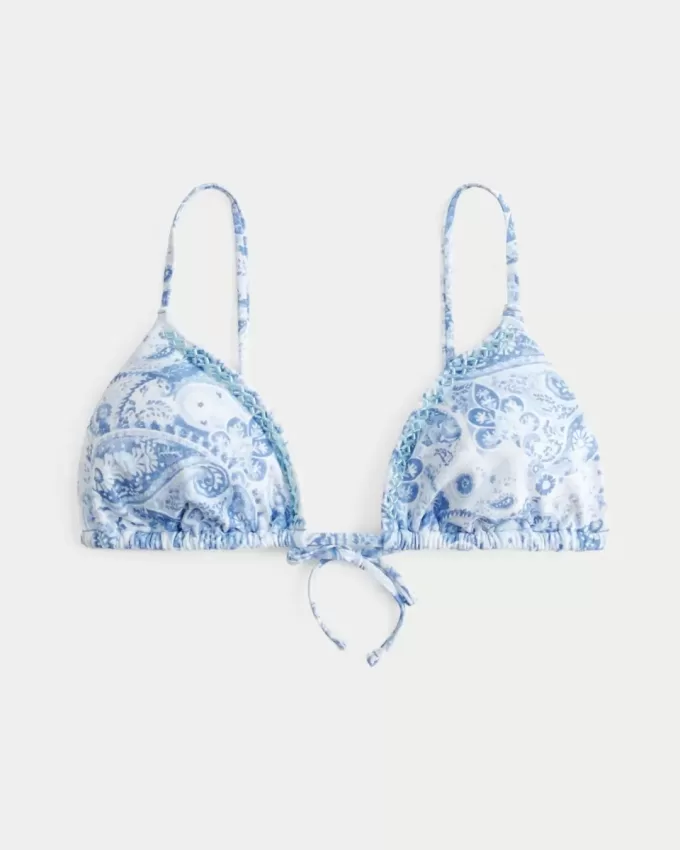 Verziertes Triangel-Bikinioberteil Verziertes Triangel-Bikinioberteil
