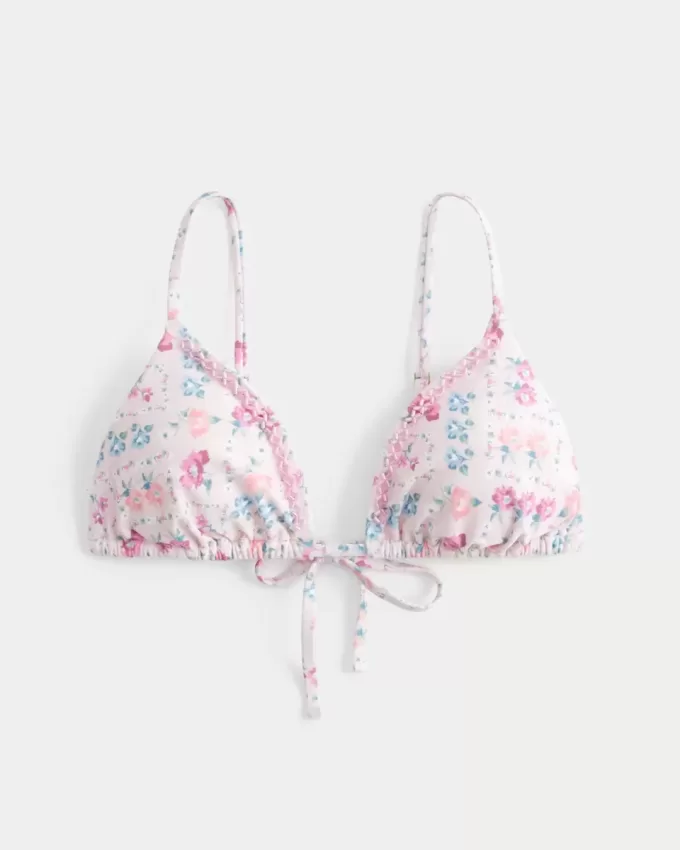 Verziertes Triangel-Bikinioberteil Verziertes Triangel-Bikinioberteil