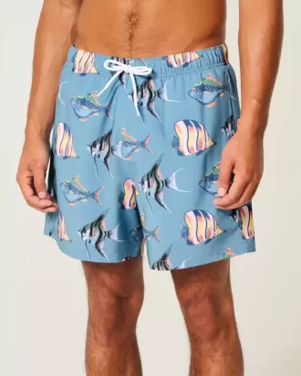 Volley-Badehose bis zur Mitte des Oberschenkels