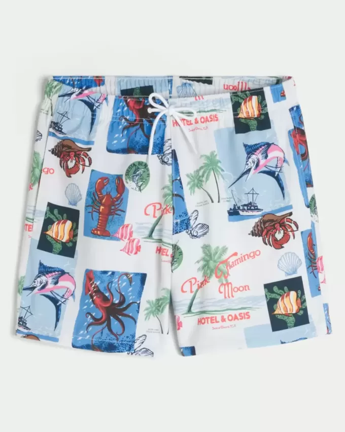 Volley-Badehose bis zur Mitte des Oberschenkels Volley-Badehose bis zur Mitte des Oberschenkels